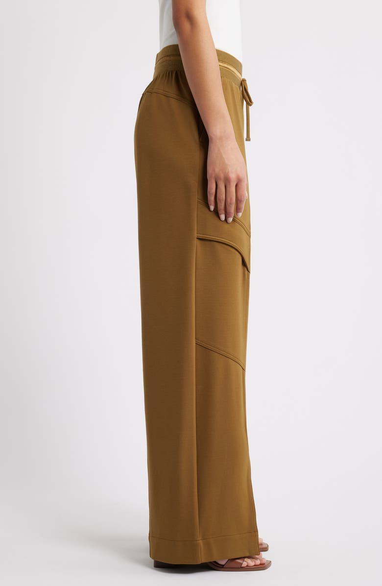 Wit & Wisdom Glider Skyrise Wide Leg Drawstring Pants, Alternate, color, Golden Olive
