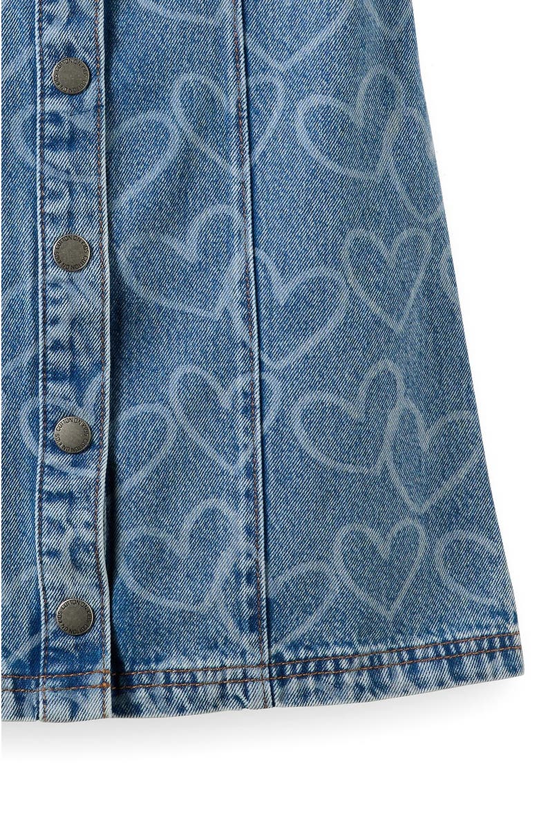 Cotton On Kids Kid's Ella Denim Dress, Alternate, color, Blue Haven Mid Blue Heart