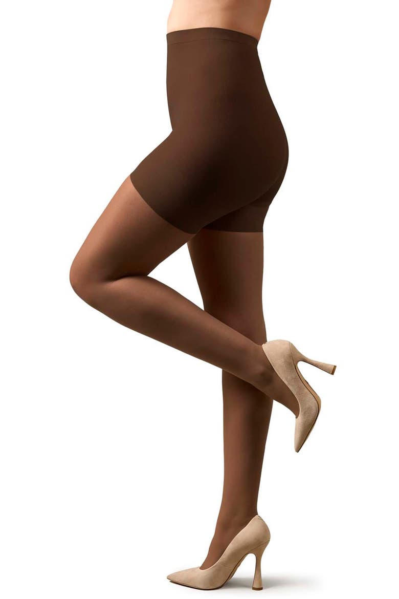 2-Pack Satin Sheer Tights, Alternate, color, COFFEE