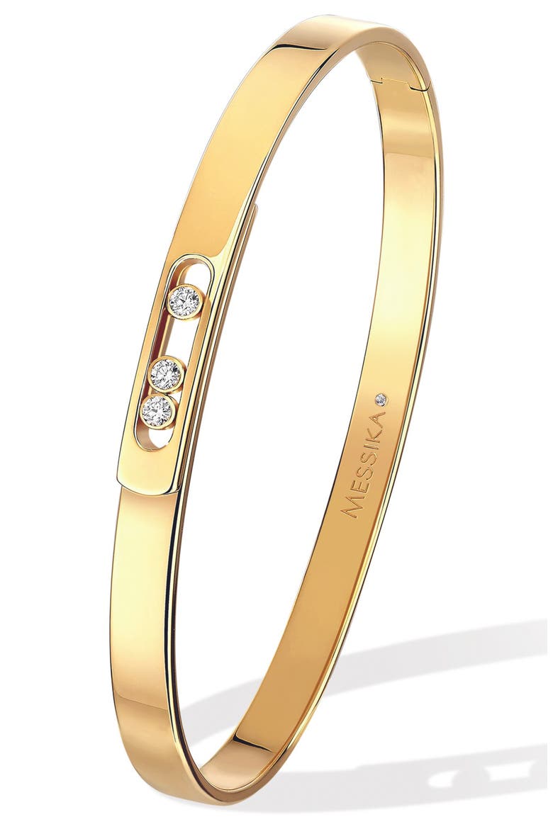 Move Noa Diamond Bangle, Main, color, YELLOW GOLD
