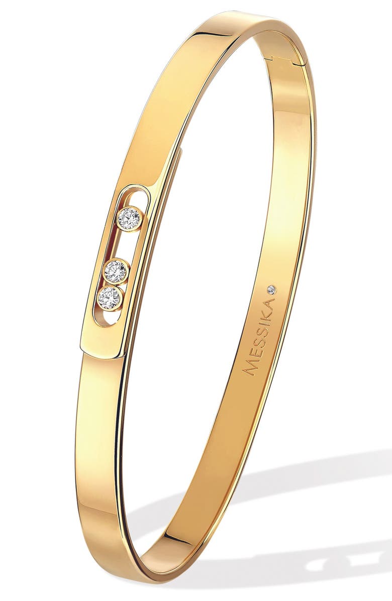 Messika Move Noa Diamond Bangle, Main, color, Yellow Gold