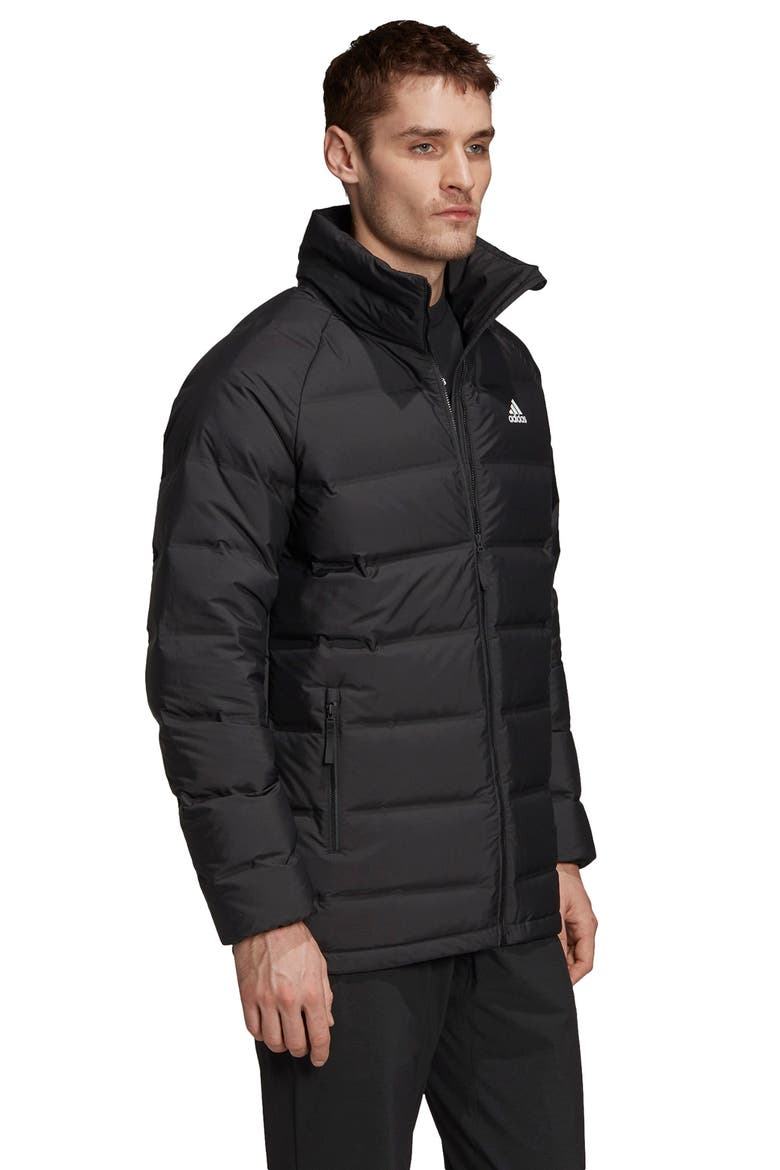 Helionic Down Puffer Jacket, Alternate, color, BLACK