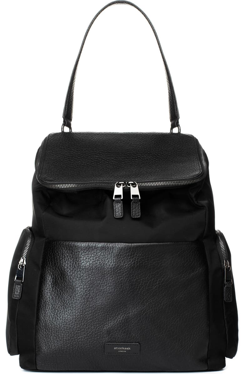 Storksak Alyssa Water Resistant Convertible Diaper Backpack, Main, color,