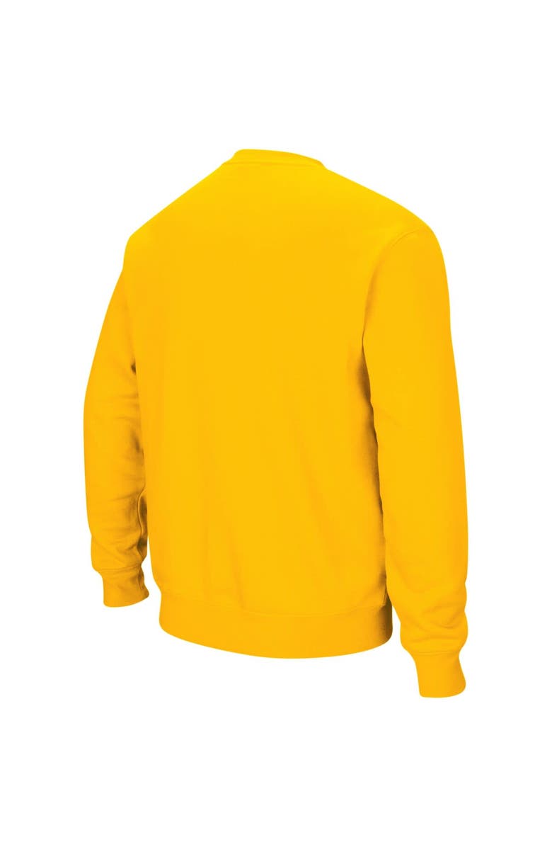 COLOSSEUM Men's Colosseum Gold Arizona State Sun Devils Arch & Logo Crew Neck Sweatshirt, Alternate, color, Gold