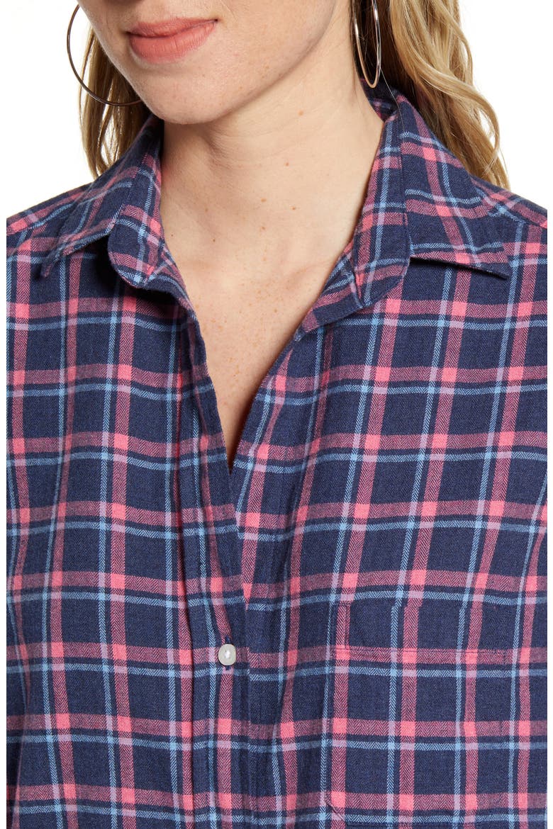 The Hero Feathered Flannel Shirt, Alternate, color, LESLIE