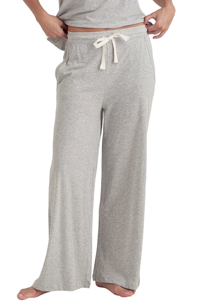 Jada Organic Cotton Pajamas, Alternate, color, GREY