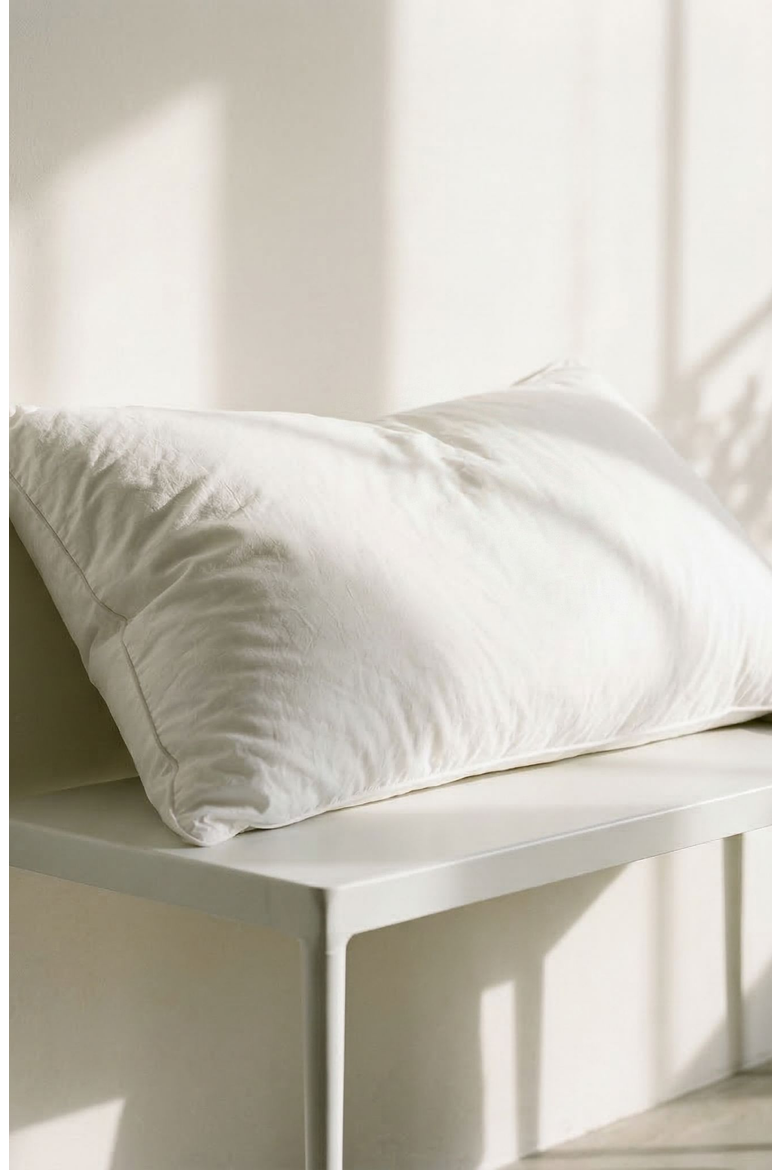 Down Pillow, Alternate, color, White