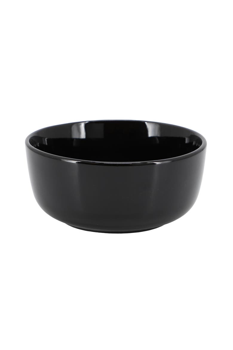 Duncan 18 Piece Porcelain Dinnerware Set, Alternate, color, Black