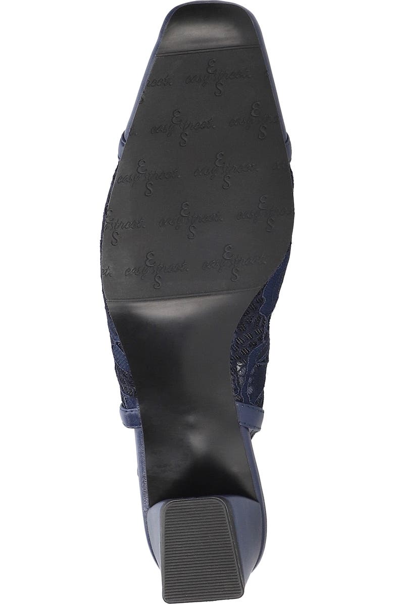 EASY STREET Fortune Square Toe Slingback Pump, Alternate, color, Navy