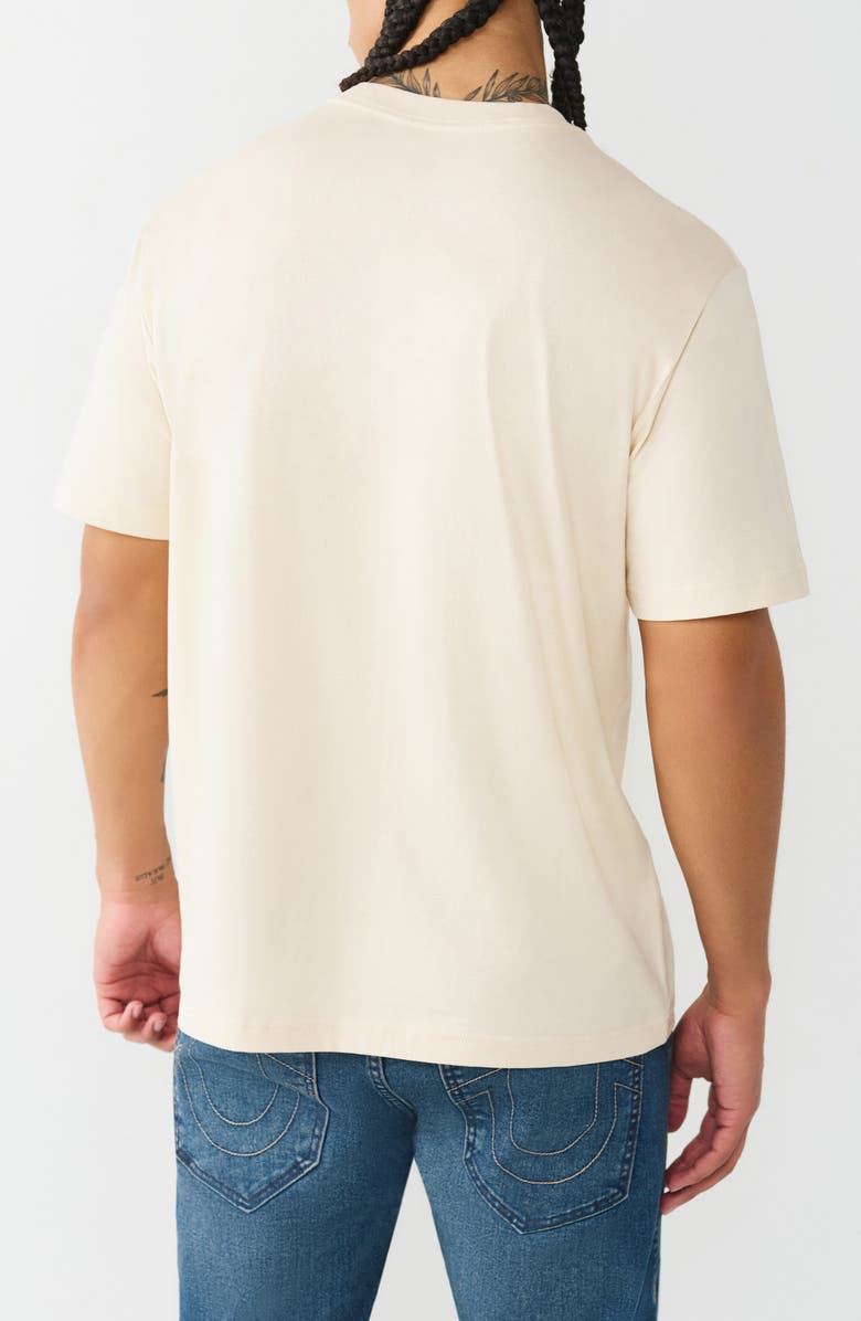 True Religion Universal Buddha Graphic T-Shirt, Alternate, color, Fog