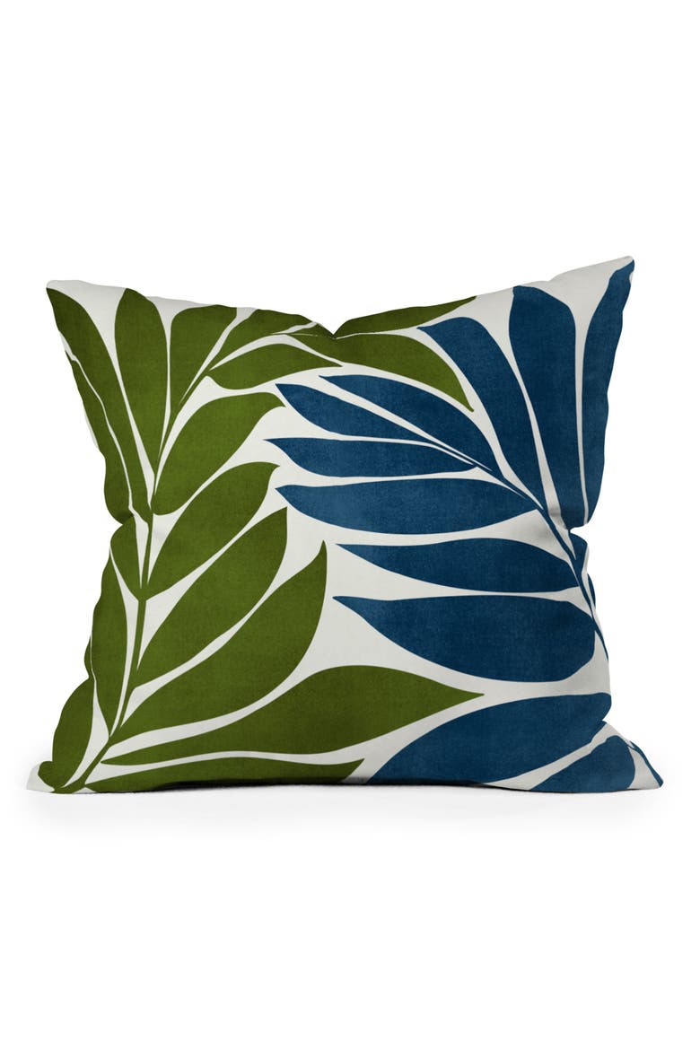 Deep Woods Throw Pillow, Main, color, BLUE