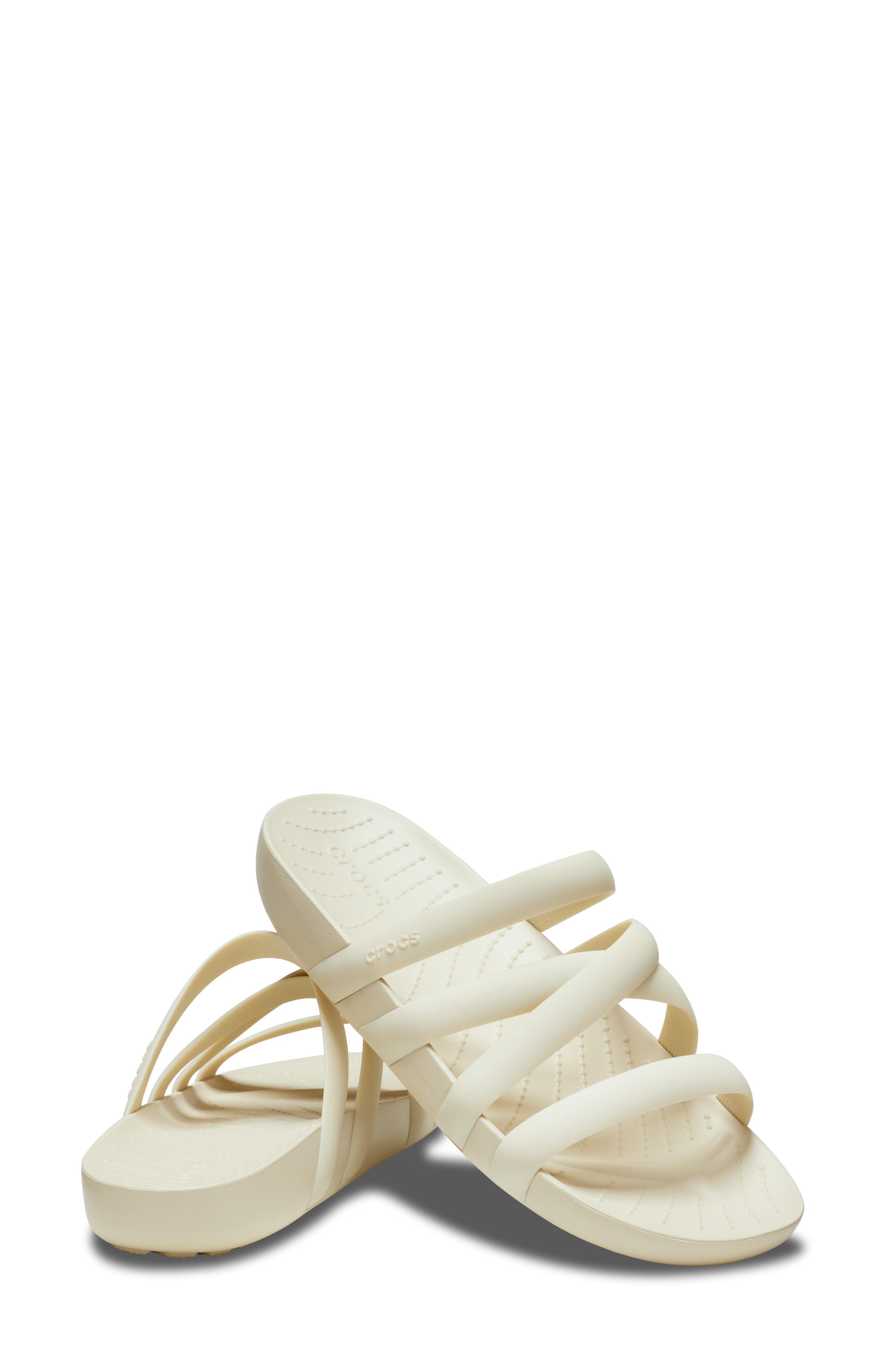 Splash Strappy Slide Sandal, Alternate, color, BONE
