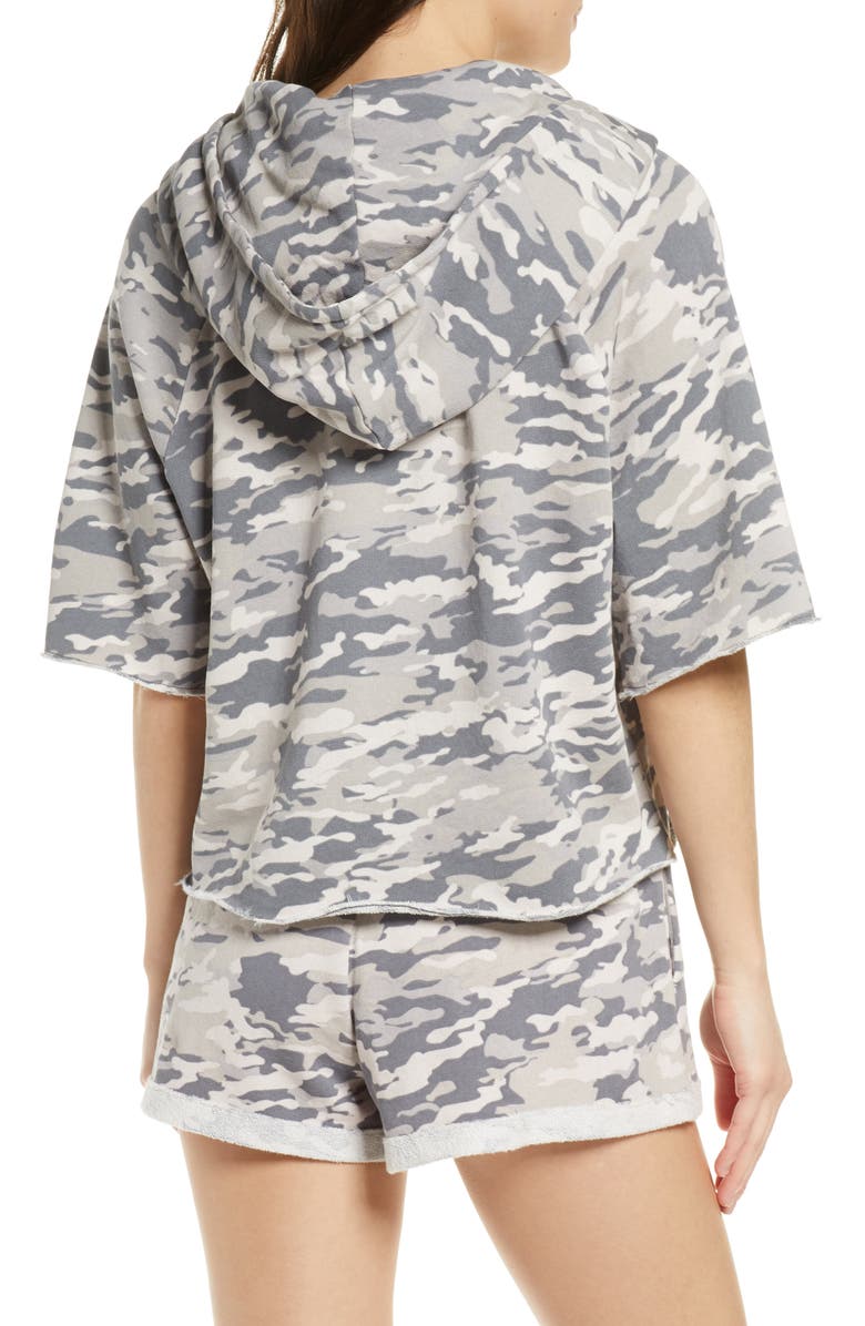 Honeydew Intimates Mornin Gear Cutoff Hoodie, Alternate, color, 