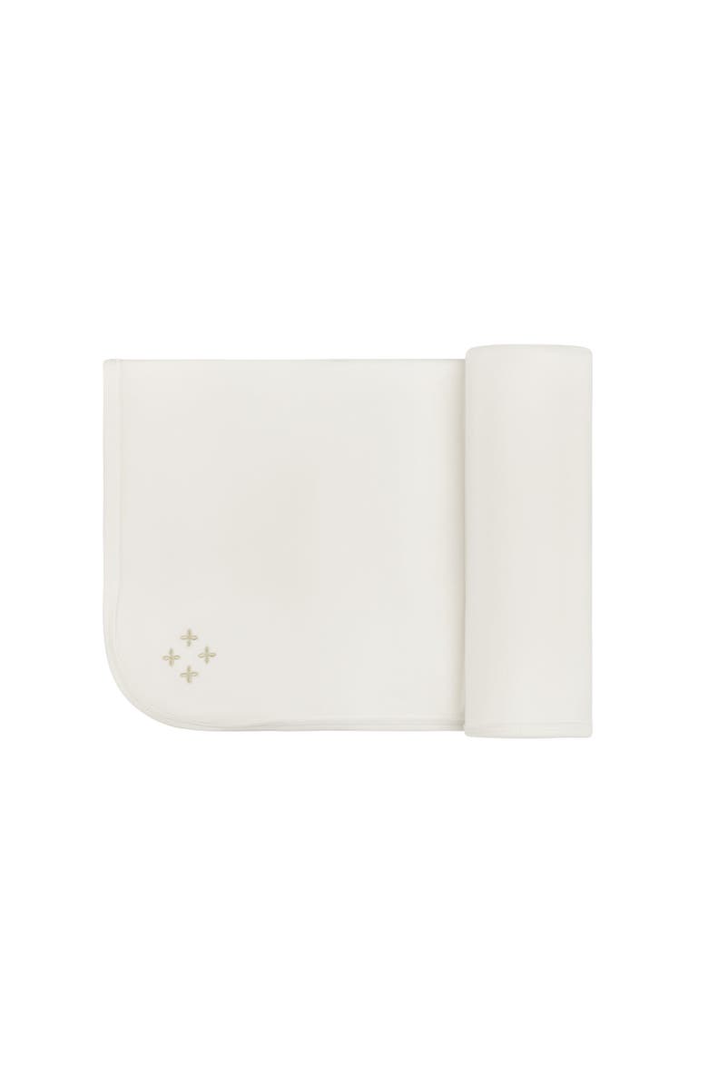 Ely's & Co. Velour Embroidered Floral Collection - Blanket, Main, color, Ivory Boy