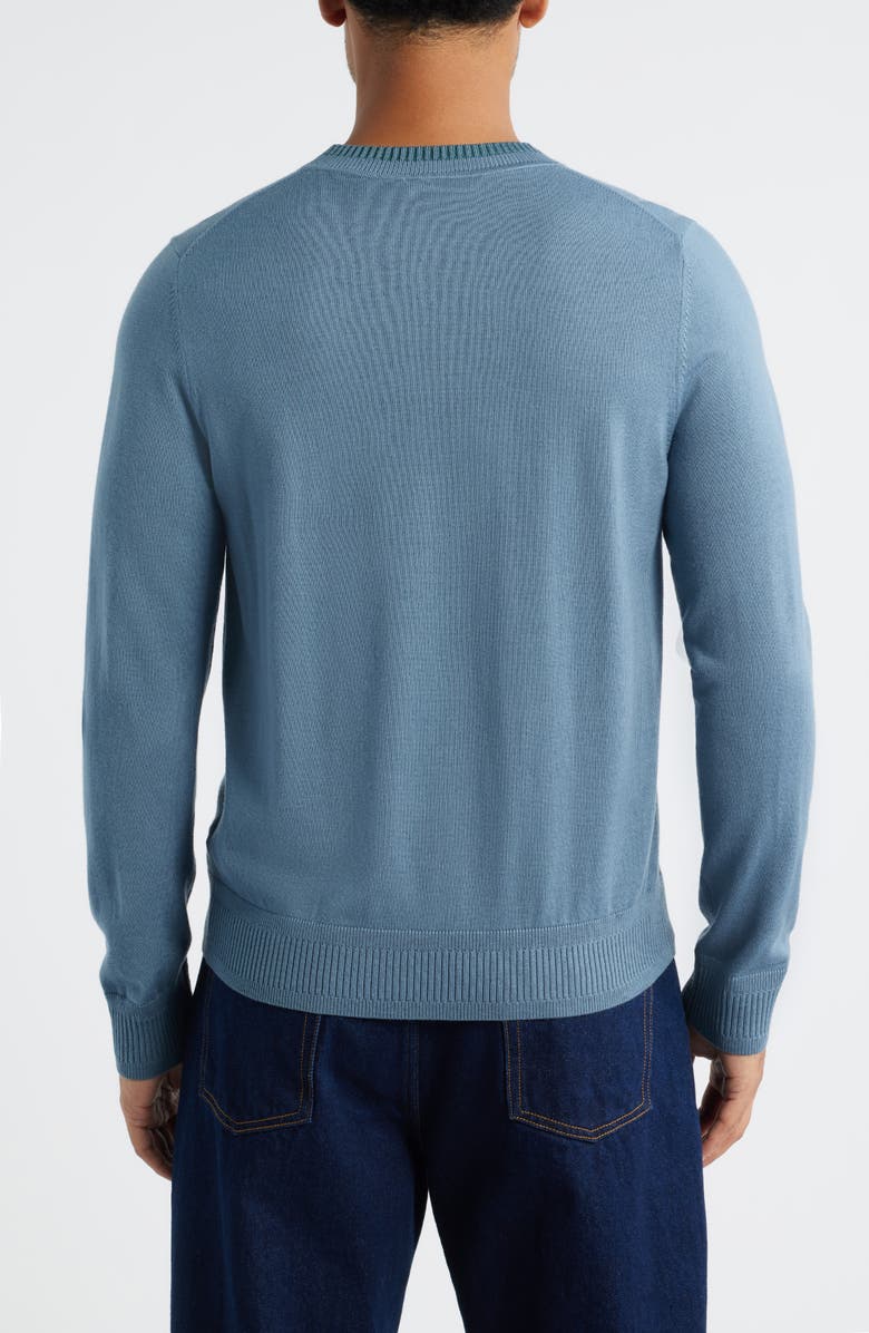 PS Paul Smith Merino Wool Crewneck Sweater, Alternate, color, Greyish Blue