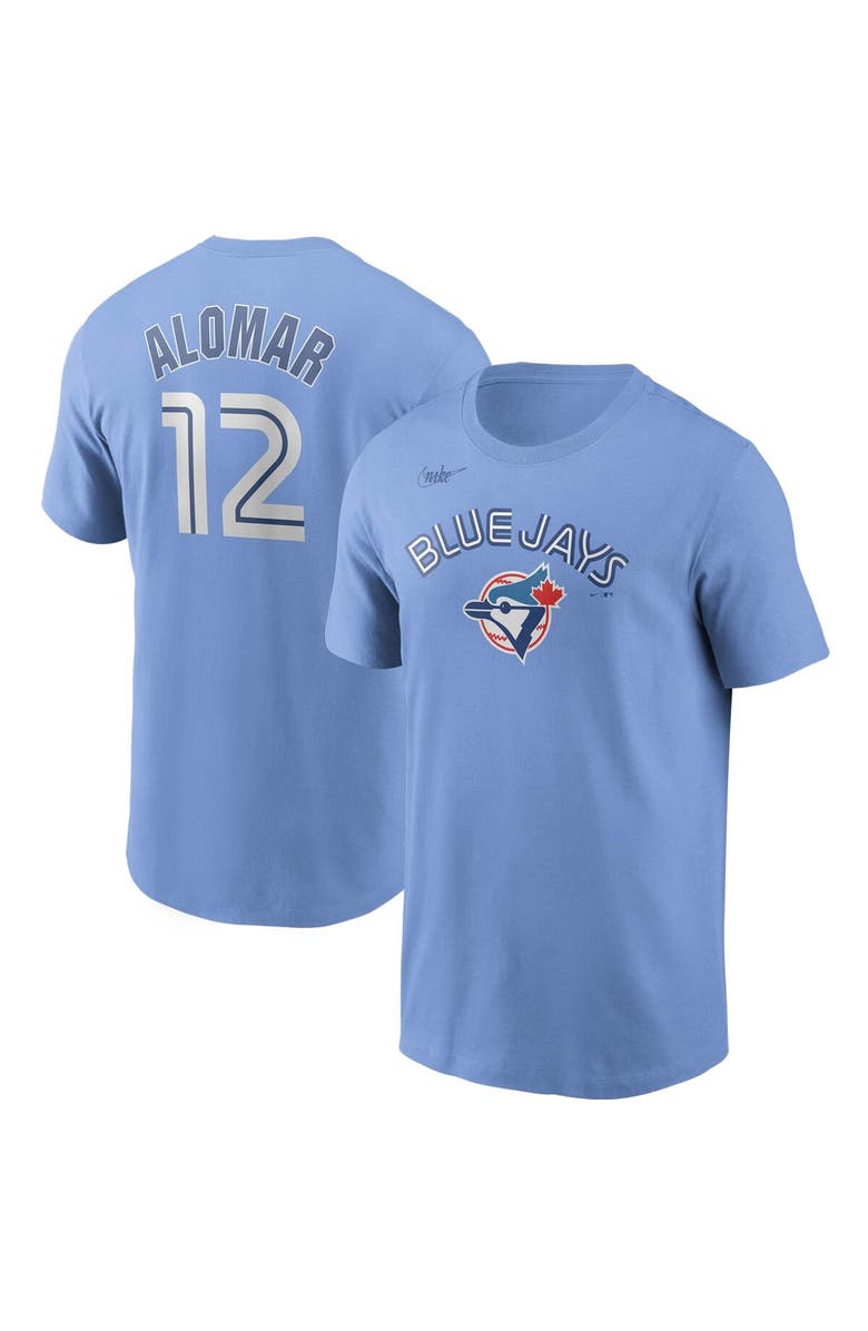 Nike Men's Nike Roberto Alomar Powder Blue Toronto Blue Jays Cooperstown Collection Name & Number T-Shirt, Main, color, 