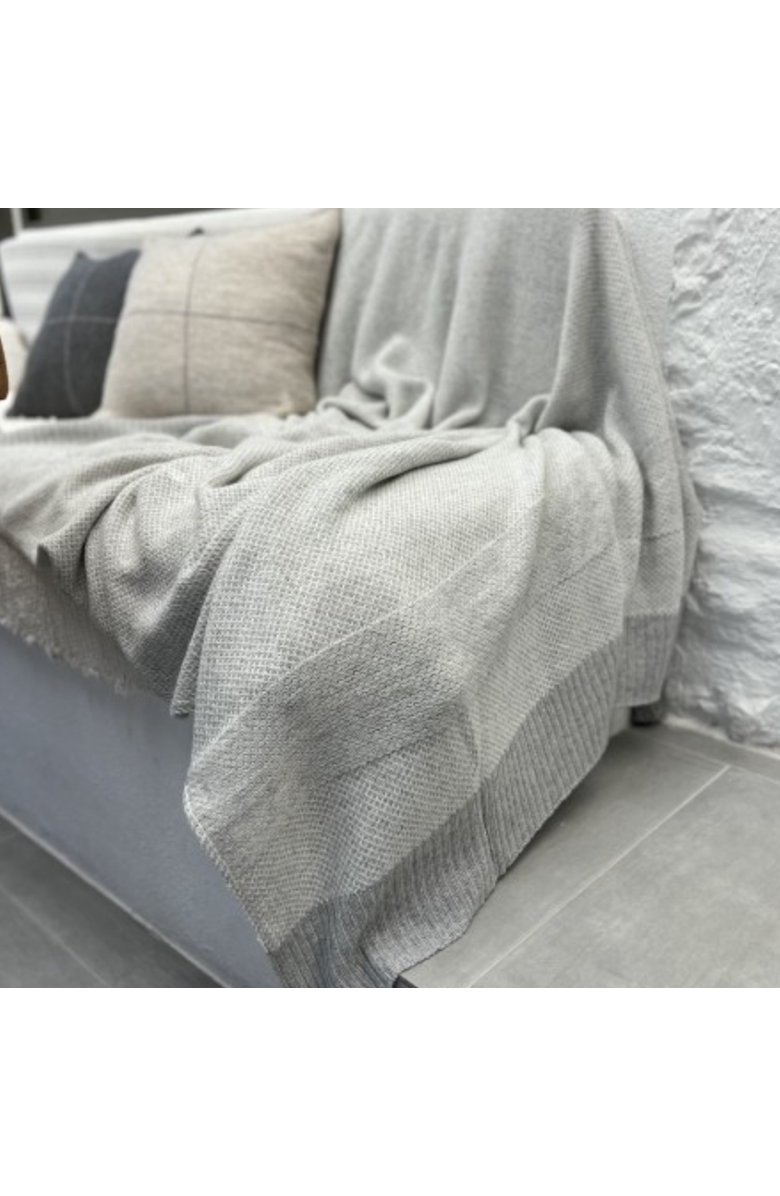 loom.ist Wool Blended Throw, Alternate, color, Solid Gray