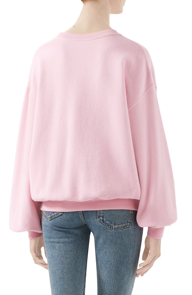 Gucci Tennis Embroidered Jersey Sweatshirt, Alternate, color, 