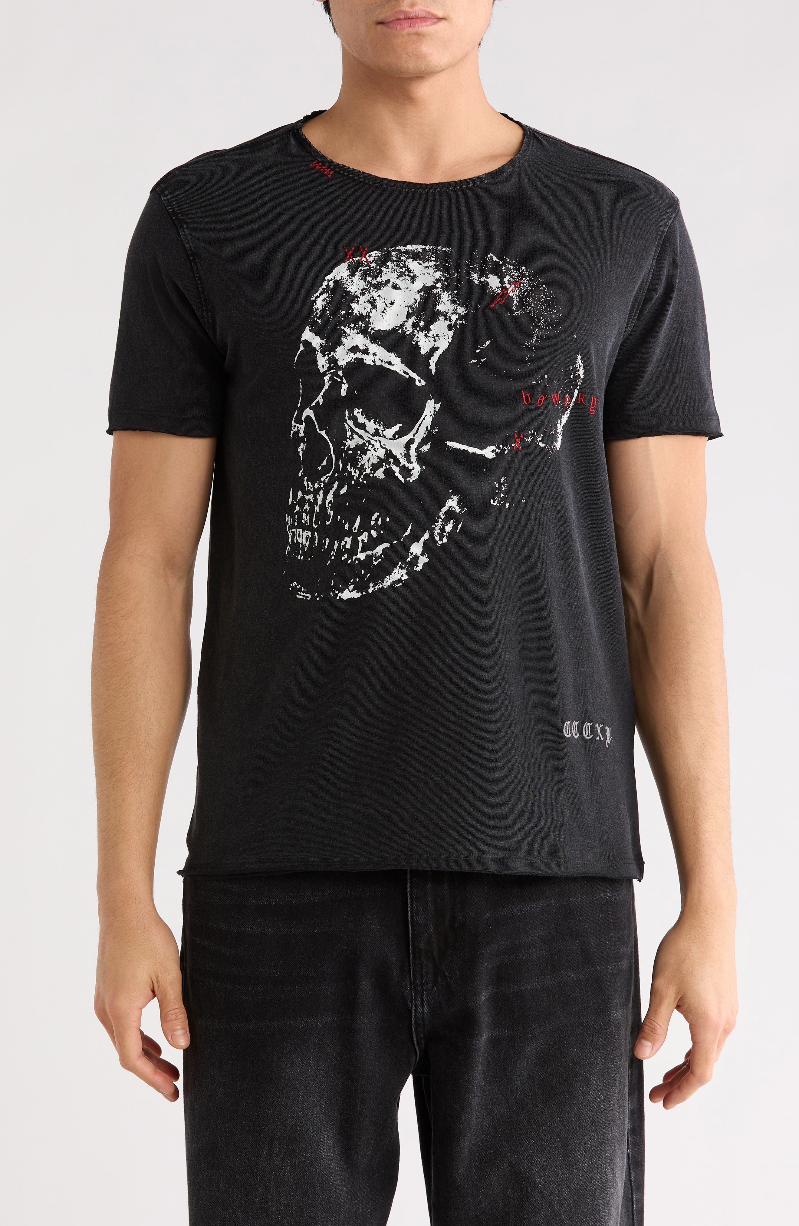 John Varvatos Bowery Skull Graphic T-Shirt