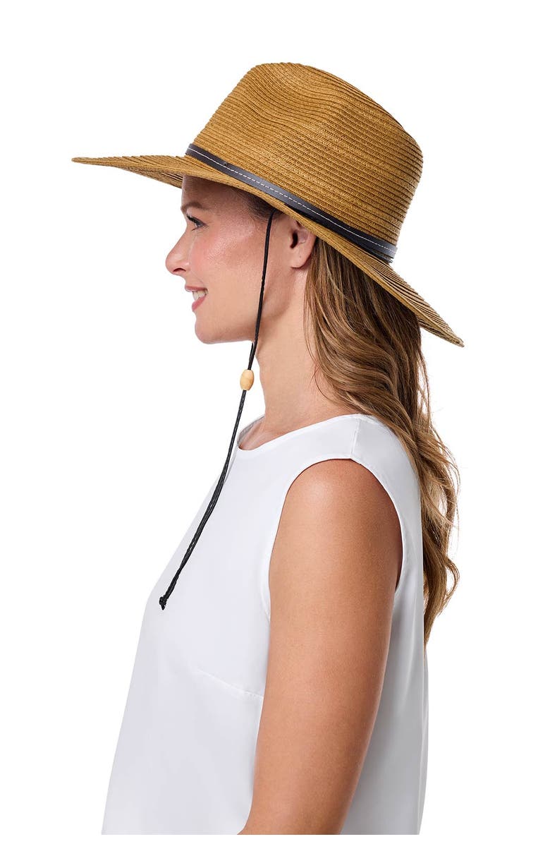 Coolibar Women's Sun Hat with Chin Cord - UPF 50+ Sun Protection - Tempe, Alternate, color, Tan