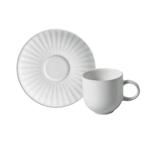 Porto Brasil Coffee Cup & Saucer In White