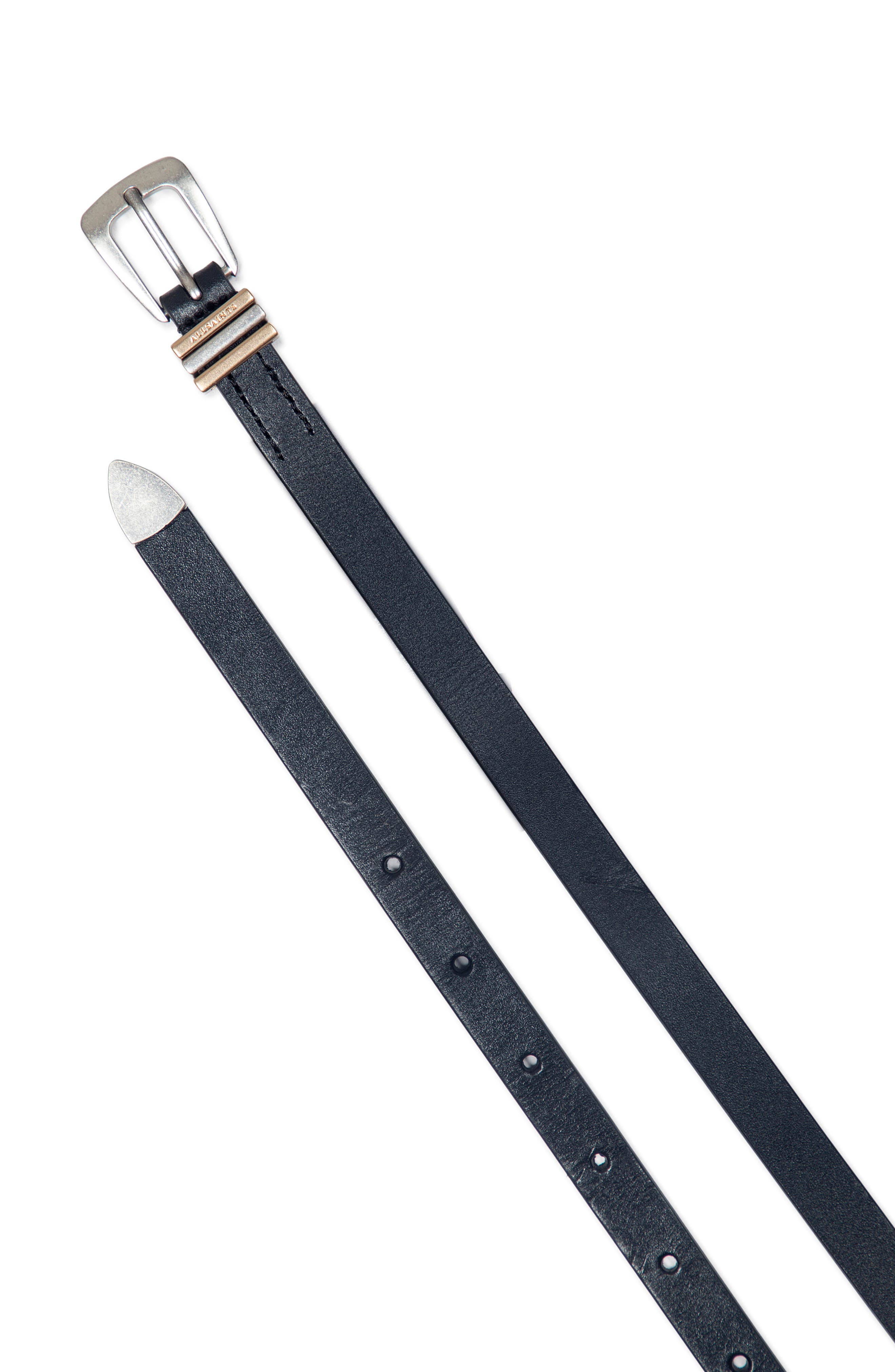 AllSaints Leather Belt Bag, Alternate, color, 