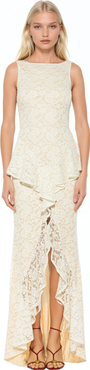 Alexia Admor Perrin Boatneck Ruffle Gown