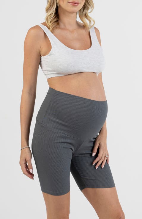 Rib Maternity Bike Shorts