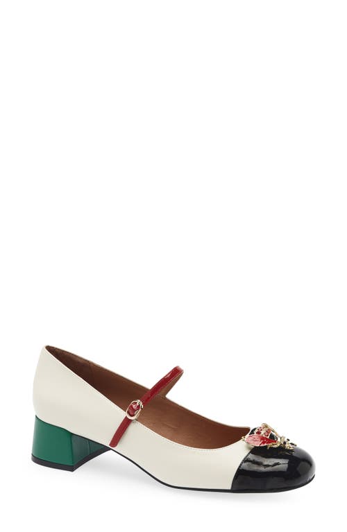 Jeffrey Campbell Jitterbug Mary Jane Pump In White