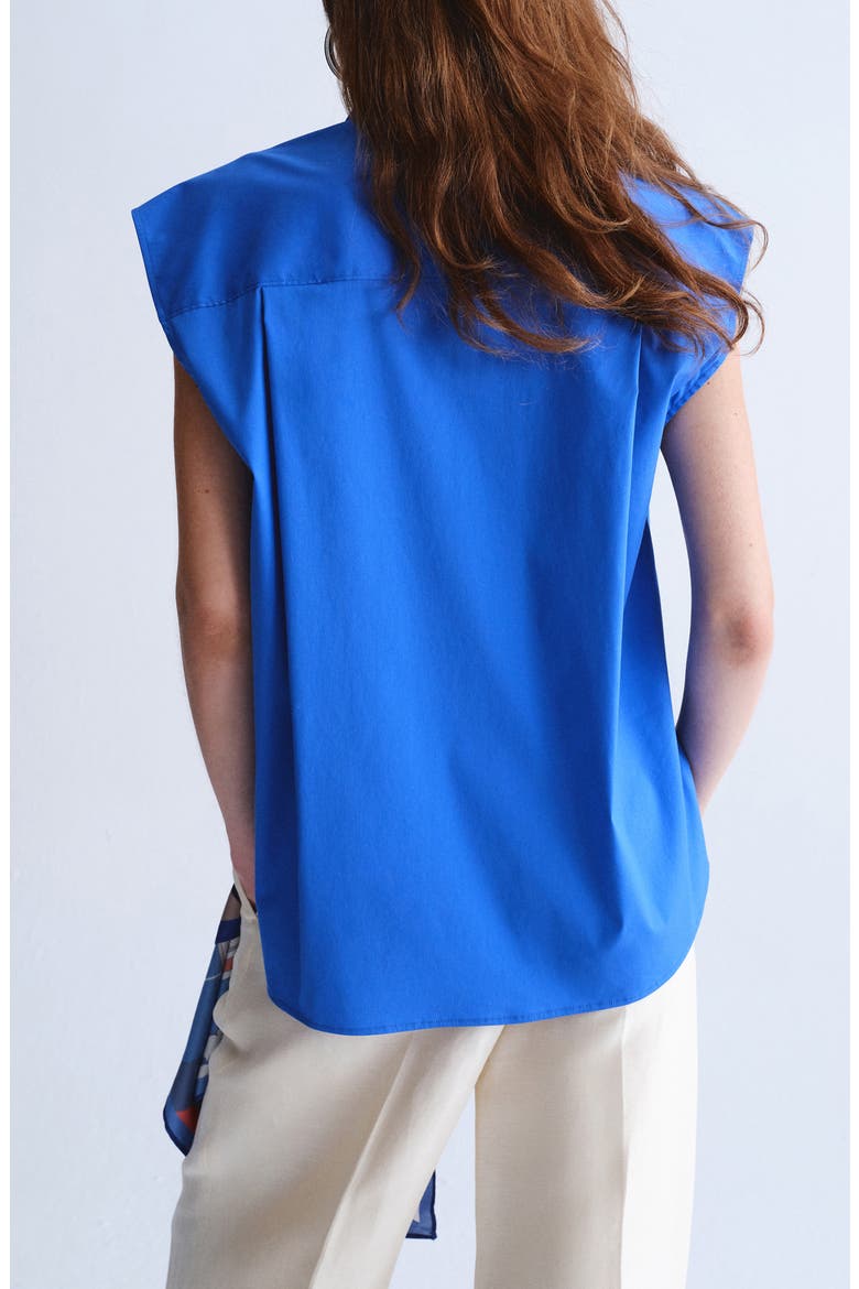 Poplin Shirt, Alternate, color, BLUE