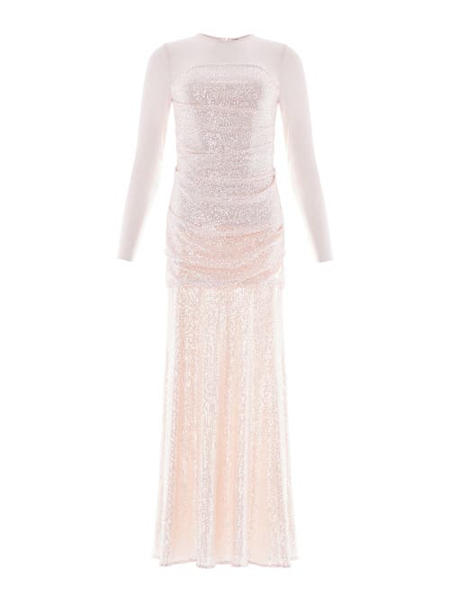 Needle & Thread Josephine Long Sleeve Gown In Purple