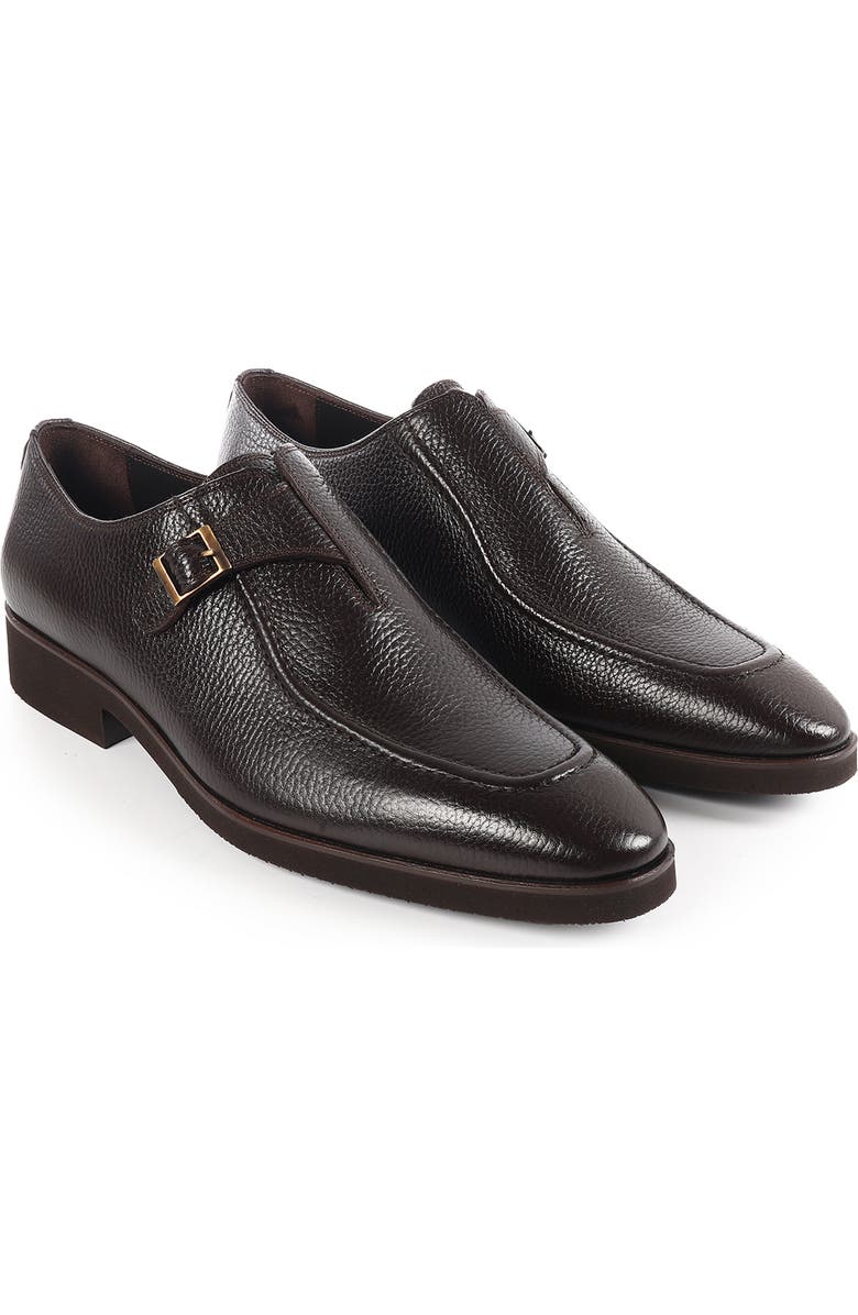 VELLAPAIS Voyage Apron Toe Loafer, Alternate, color, Dark Brown