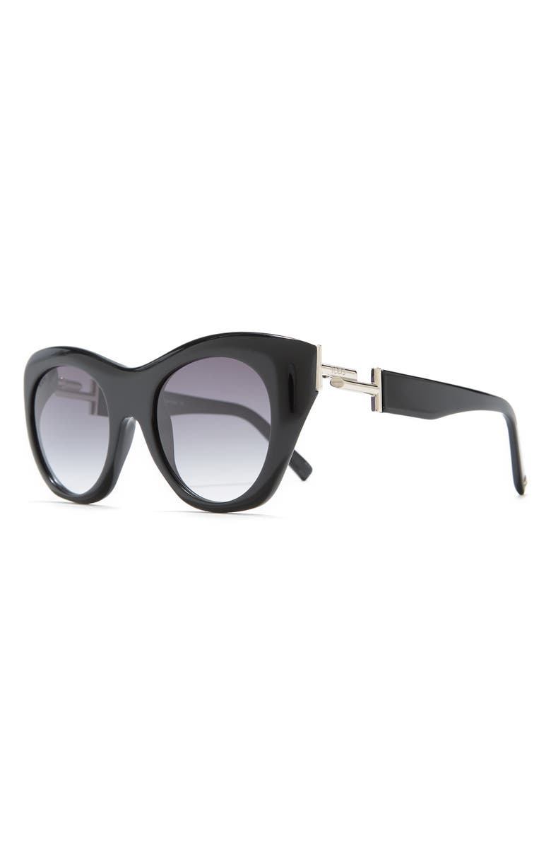 Tod's 51mm Modified Cat Eye Sunglasses, Alternate, color,