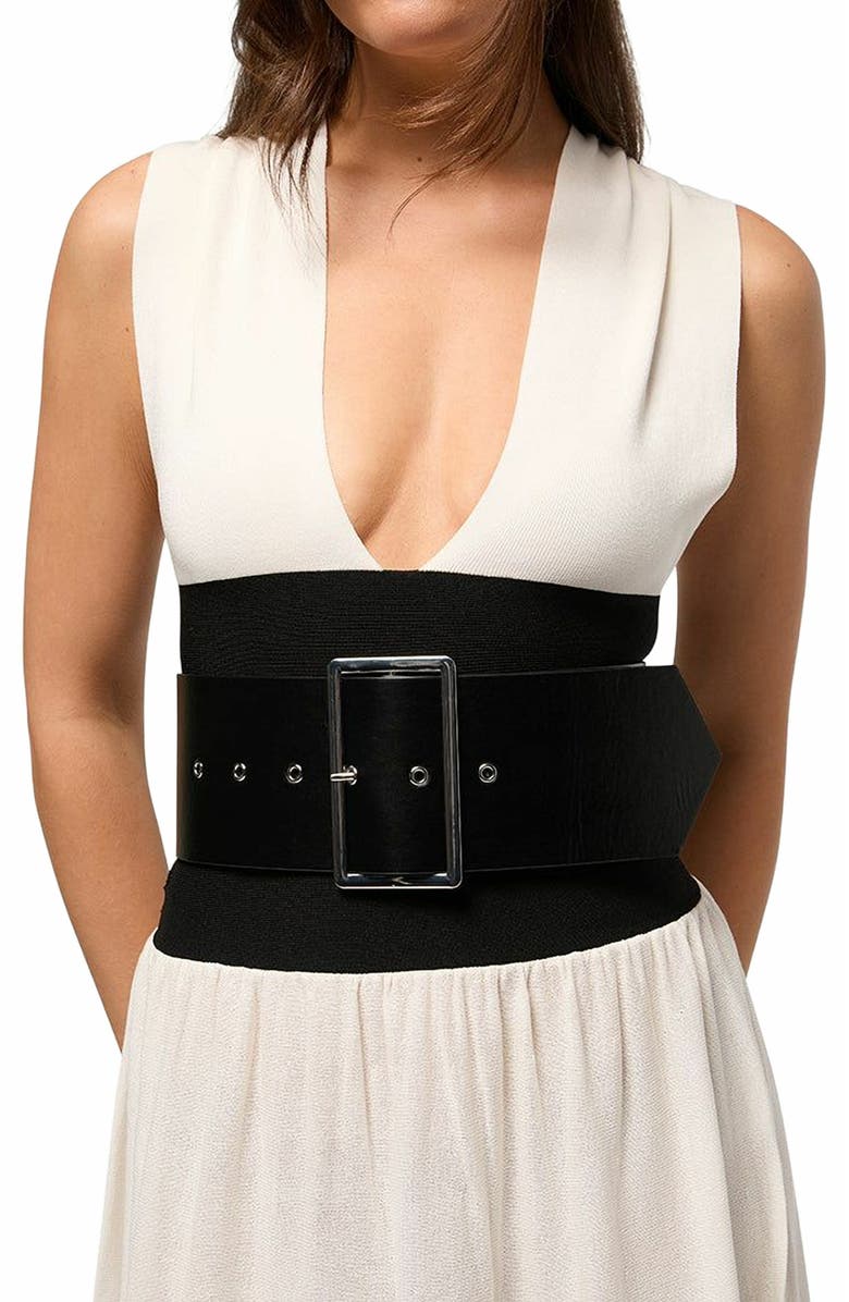 WeWoreWhat Belted Midi Dress, Alternate, color,