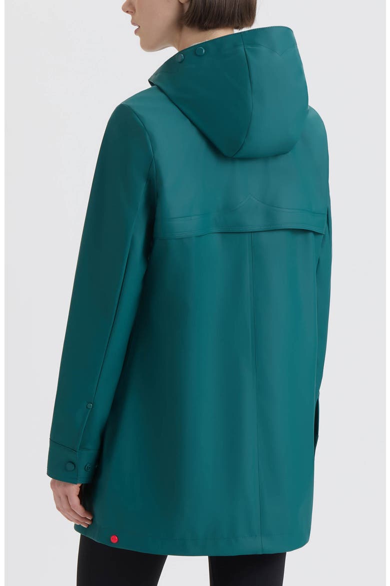 Acacia Rubberized Water-Repellent Rain Jacket, Alternate, color, DEEP OCEAN
