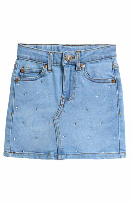 THE NEW Kids' Oda Crystal Embellished Denim Skirt