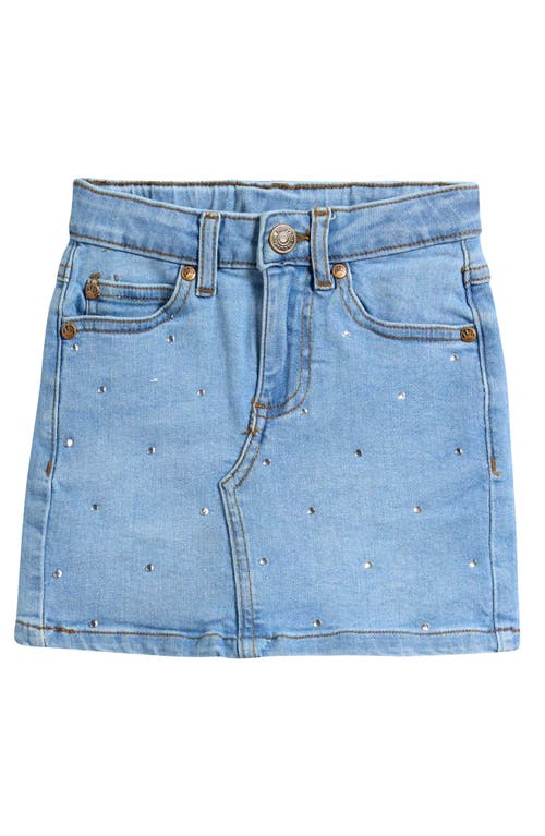 THE NEW Kids' Oda Crystal Embellished Denim Skirt in Light Blue Denim  product