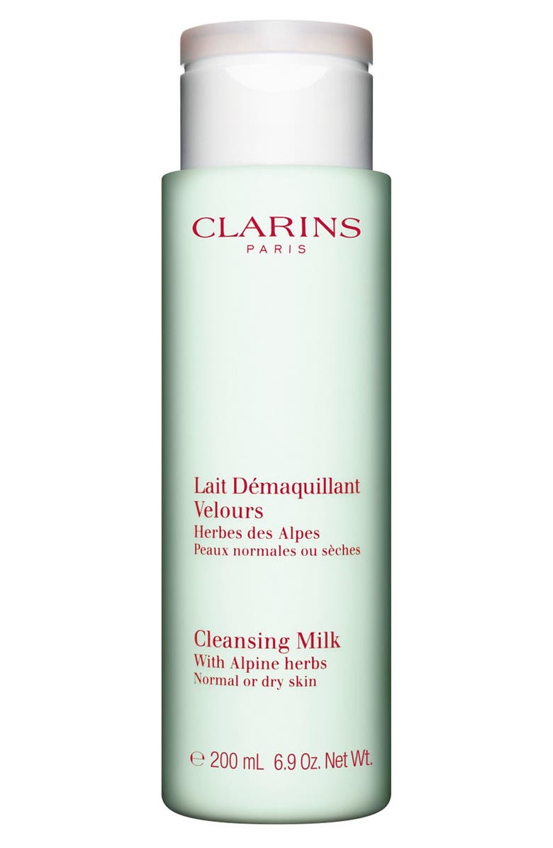 Clarins Cleansing Milk with Alpine Herbs for Normal/Dry Skin, Main, color,