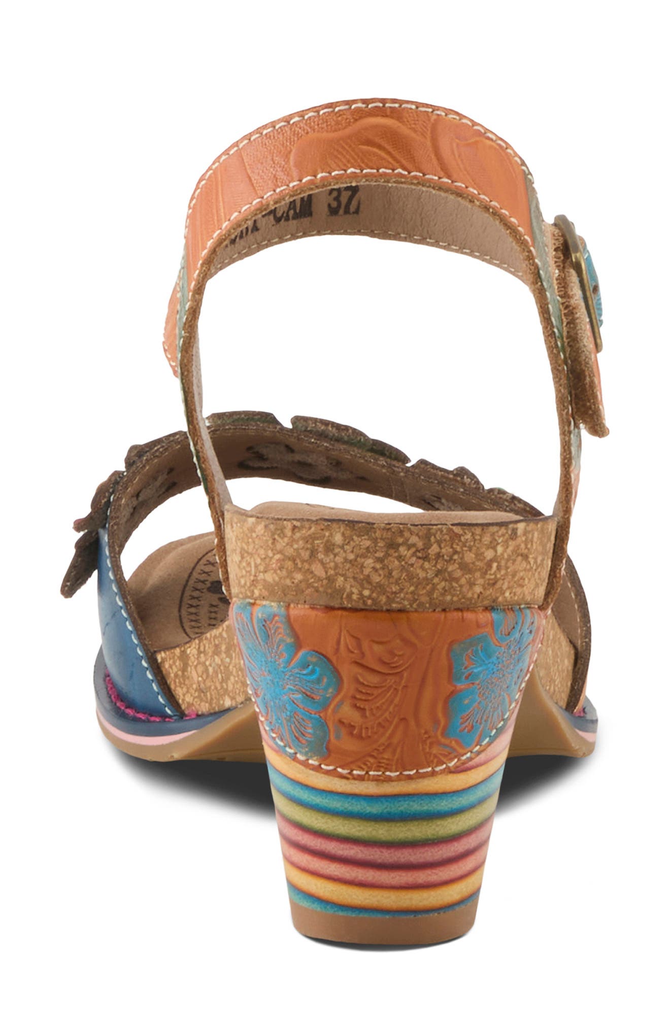 L'Artiste by Spring Step Bluesky Sandal, Alternate, color, Camel Multi