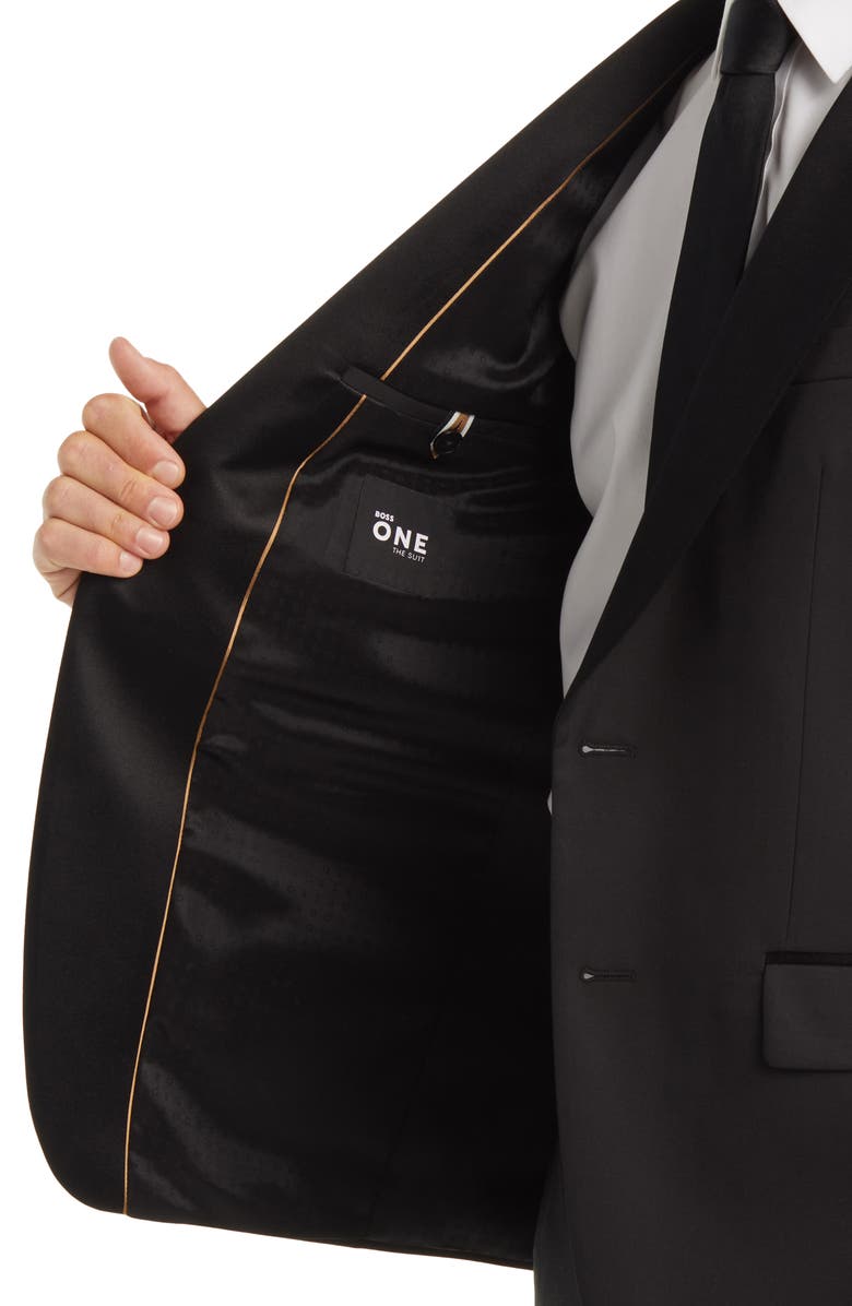 BOSS Huge Tux Virgin Wool Sport Coat, Alternate, color, Black