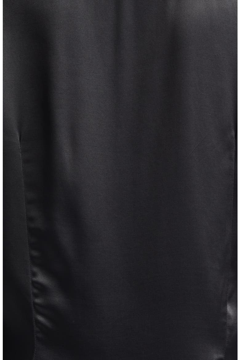 Molten Satin Button-Down Shirt, Alternate, color, TAR