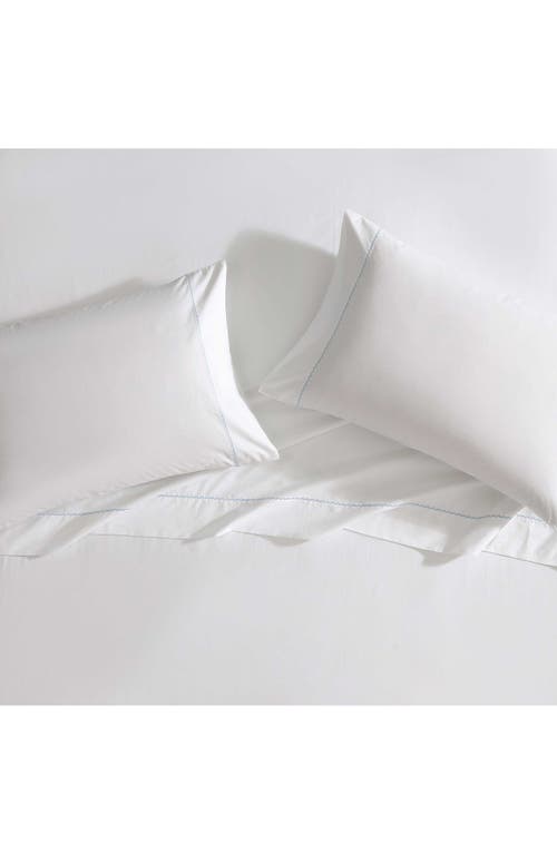 Laura Ashley Scallop Embroidered 4-piece Sheet Set In Pastel Blue