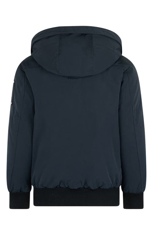 Moose Knuckles Kids' 600 Fill Power Down Bomber Jacket In Blue