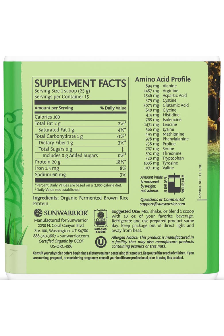 Classic Organic Protein Powder, Alternate, color, Unflavored, 375g