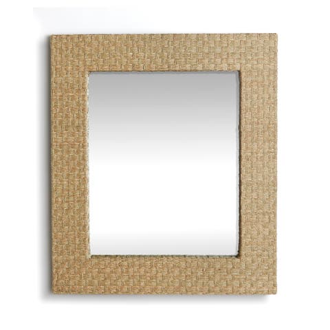 Brennan Natural Framed Decorative Wall Mirror