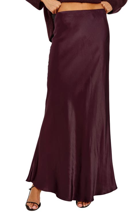Romina Satin Maxi Skirt