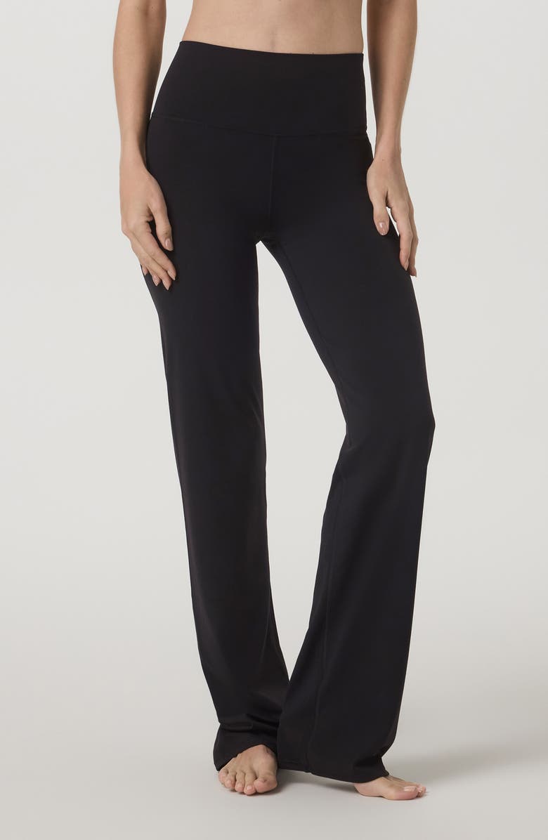 Vuori AllTheFeels<sup>™</sup> High Waist Slim Flare Pants, Main, color, Black