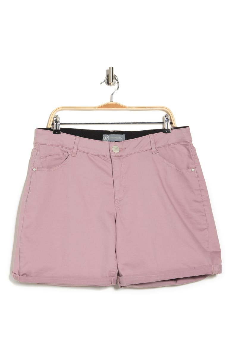 Wit & Wisdom 'Ab'Solution Stretch Cotton Shorts, Alternate, color, Smtw-Smokey Twilight