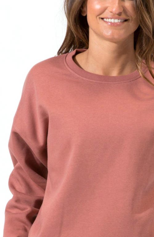 Threads 4 Thought Invincible Organic Cotton Blend Fleece Sweatshirt In Brown