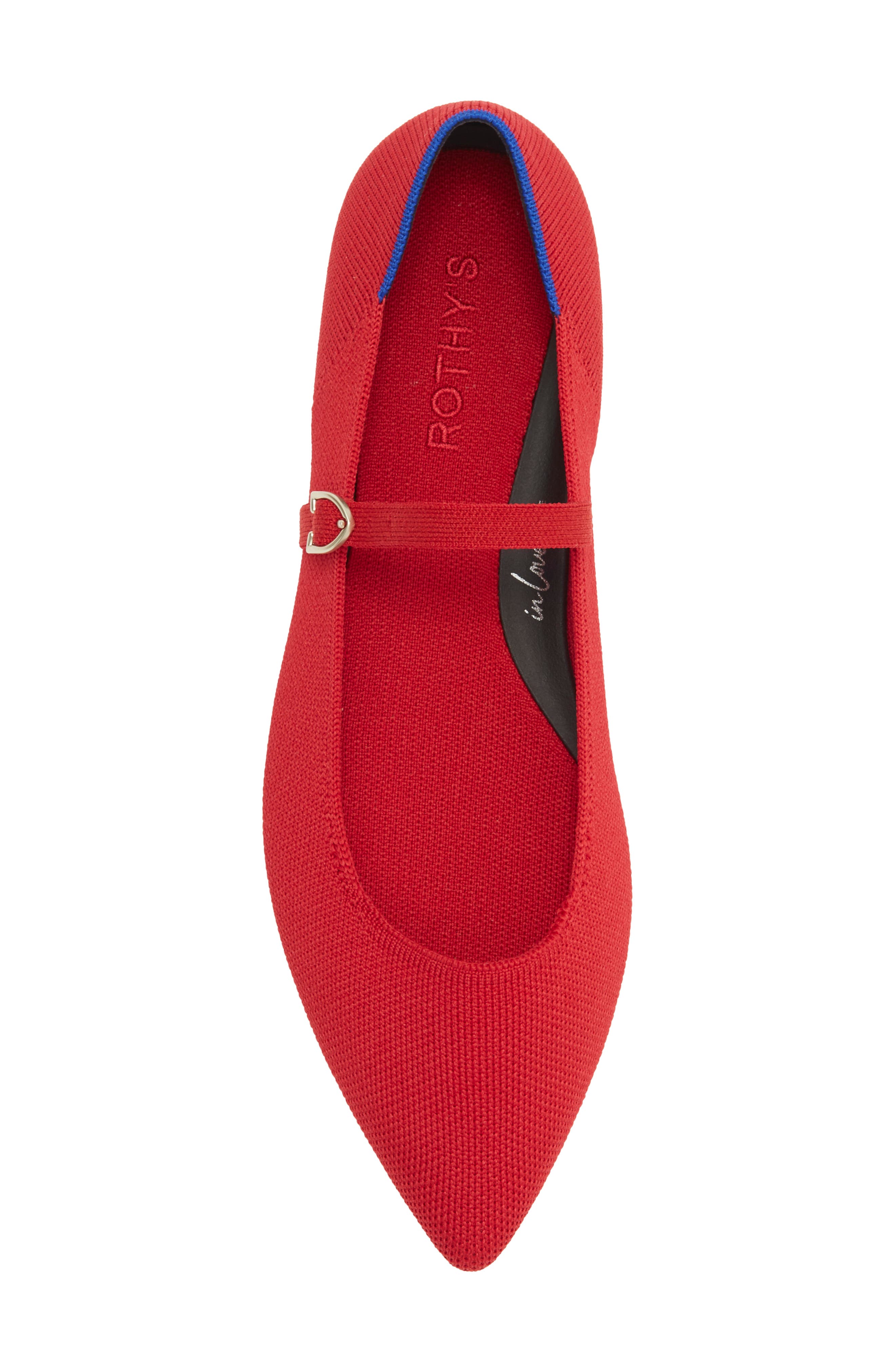 The Point Mary Jane II Flat, Alternate, color, RED CRISP
